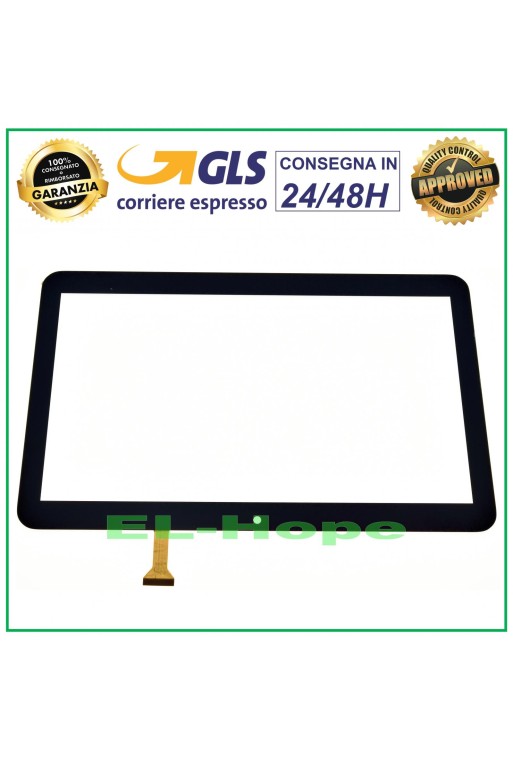 ÉCRAN TACTILE EN VERRE MAJESTIC TAB 611 TABLETTE 10.1 DIGITIZER ORIGINAL NOIR