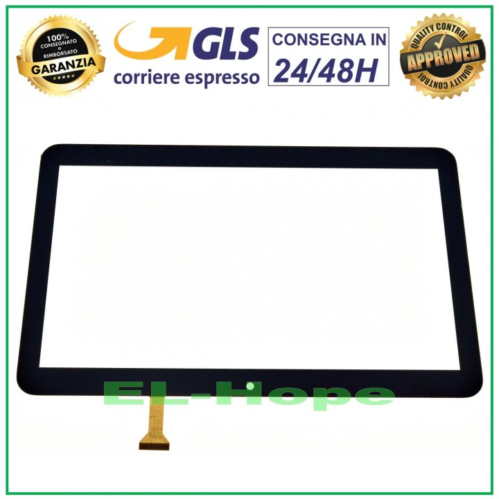 ÉCRAN TACTILE EN VERRE MAJESTIC TAB 611 TABLETTE 10.1 DIGITIZER ORIGINAL NOIR