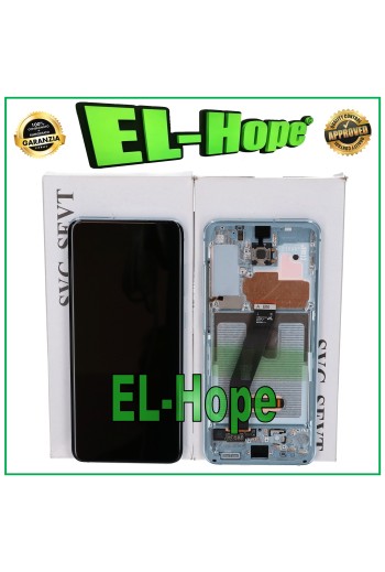 Écran LCD + cadre d origine Samsung Galaxy S20 SM-G980 G981 Écran tactile bleu