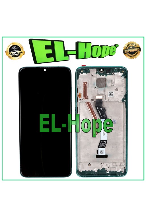 Cadre d écran tactile LCD pour Xiaomi Redmi Note 8 Pro M1906G7G, verre vert