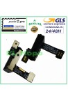 Câble plat flexible jack audio pour casque ASUS Zenfone 3 ZE520KL Z017D + microphone
