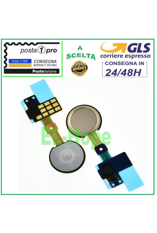 Bouton d accueil plat et flexible avec capteur d empreintes digitales pour LG G5 H850 H840 H830 H831, doré