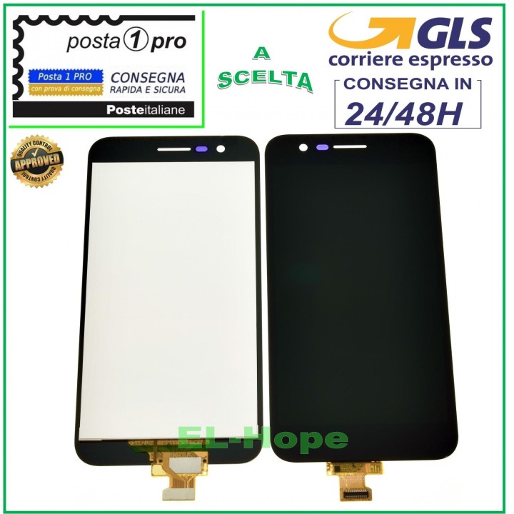 Écran LCD tactile noir pour LG K10 2017 M250 M250N