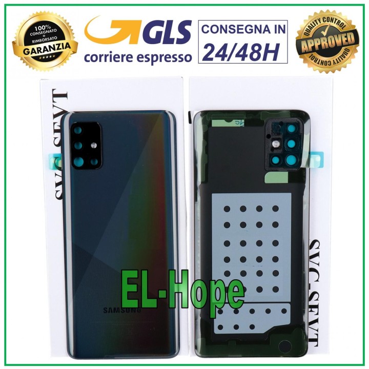 Cache batterie d origine Samsung Galaxy A51 SM-A515 Noir