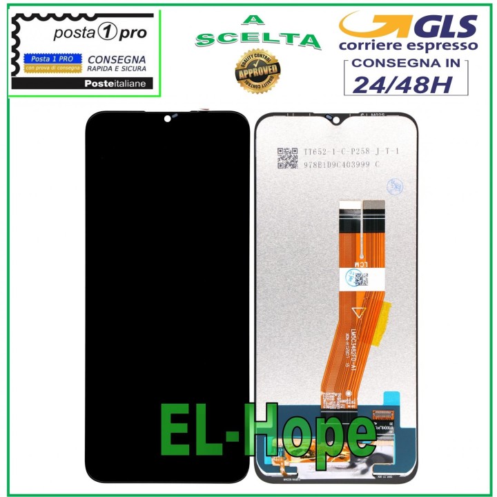 Écran LCD pour Samsung Galaxy A02S SM-A025G, e'cran tactile assemble', verre noir