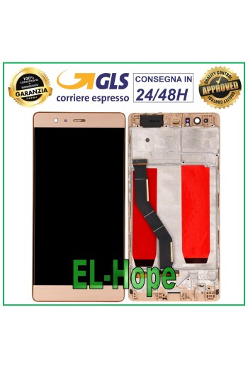 Cadre d écran tactile LCD pour Huawei P9 Plus VIE-L09, écran en verre doré