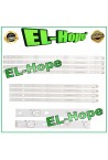 KIT 8 BARRES TV LED 47  PHILIPS LB416 CL-47-D407-R-V2/4 / LB415 CL-47-D407-L-V2/4