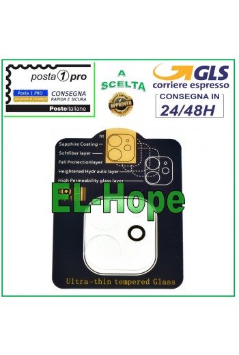 Film de protection en verre trempé pour objectif d appareil photo pour Apple iPhone 11