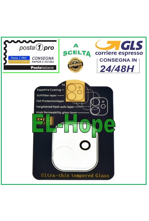 Film de protection en verre trempé pour objectif d appareil photo pour Apple iPhone 11