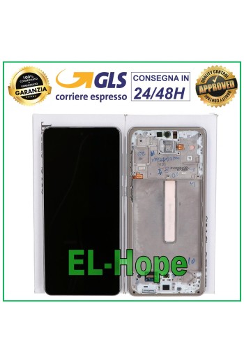 Écran tactile LCD d origine Samsung Galaxy A73 5G 2022 SM-A736 B Cadre blanc
