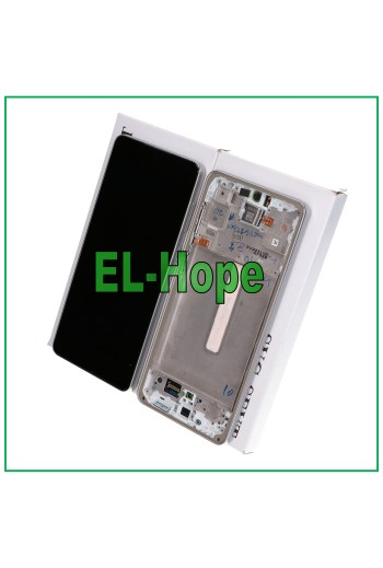 Écran tactile LCD d origine Samsung Galaxy A73 5G 2022 SM-A736 B Cadre blanc