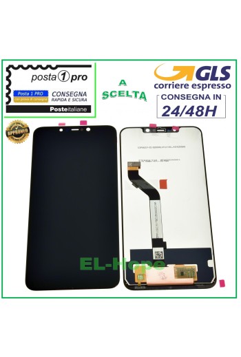 Écran LCD tactile noir pour Xiaomi Pocophone F1 M1805E10A