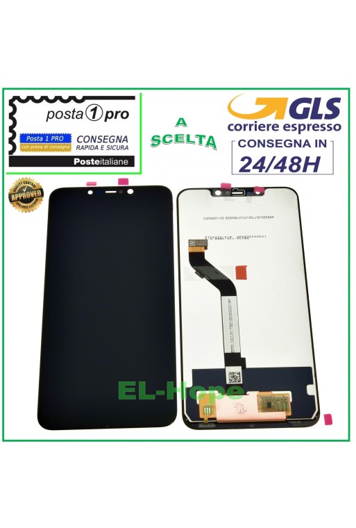 Écran LCD tactile noir pour Xiaomi Pocophone F1 M1805E10A