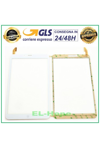 ÉCRAN TACTILE EN VERRE MEDIACOM SMARTPAD IYO 8 M-SP8AY M-SP8BY BLANC