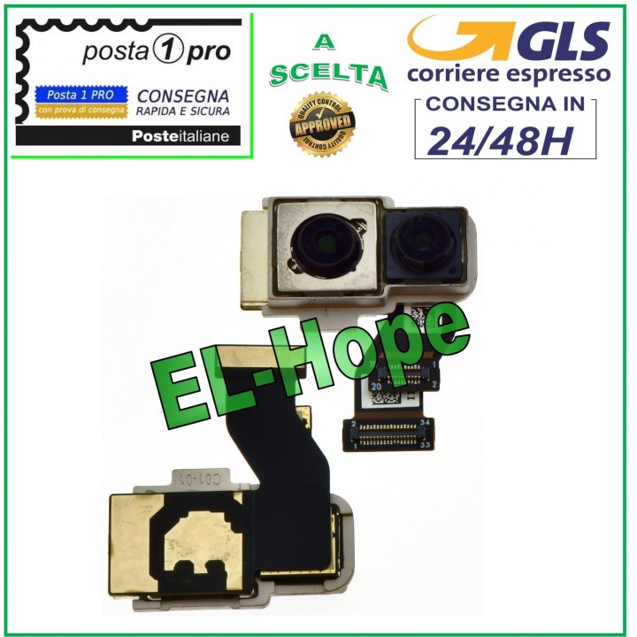 Came'ra arrie're flexible et plate pour ASUS ZENFONE 5 ZE620KL 5Z ZS620KL X00QD
