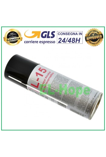 Aérosol nettoyant à l alcool isopropylique pour contacts 200 ml L-15 DUE CI