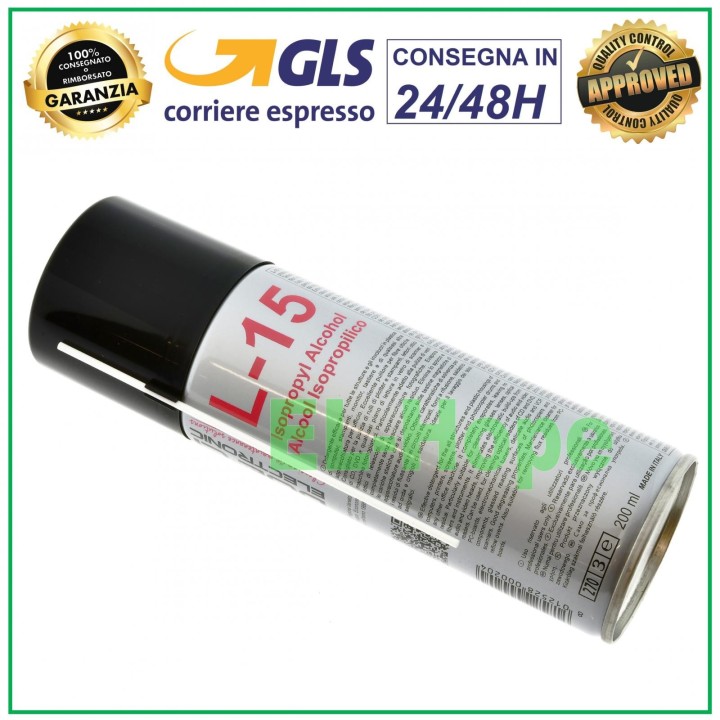 Ae'rosol nettoyant a' l alcool isopropylique pour contacts 200 ml L-15 DUE CI