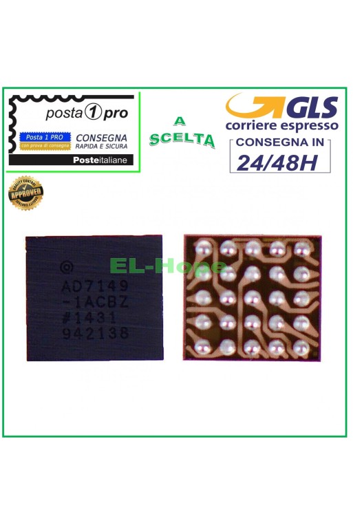 Puce IC BGA U10 AD7149, bouton d accueil pour Apple iPhone 7 et 7 Plus
