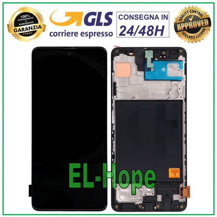 Écran tactile LCD TFT avec châssis pour Samsung Galaxy A51, SM-A515, A515F