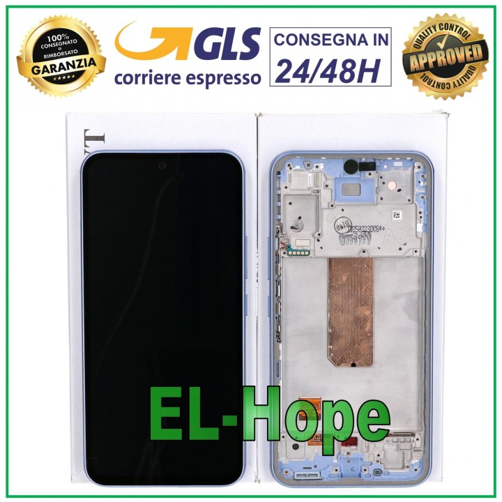 Écran tactile LCD d origine pour Samsung A54 5G 2023 SM-A546, cadre violet GH82-31231D
