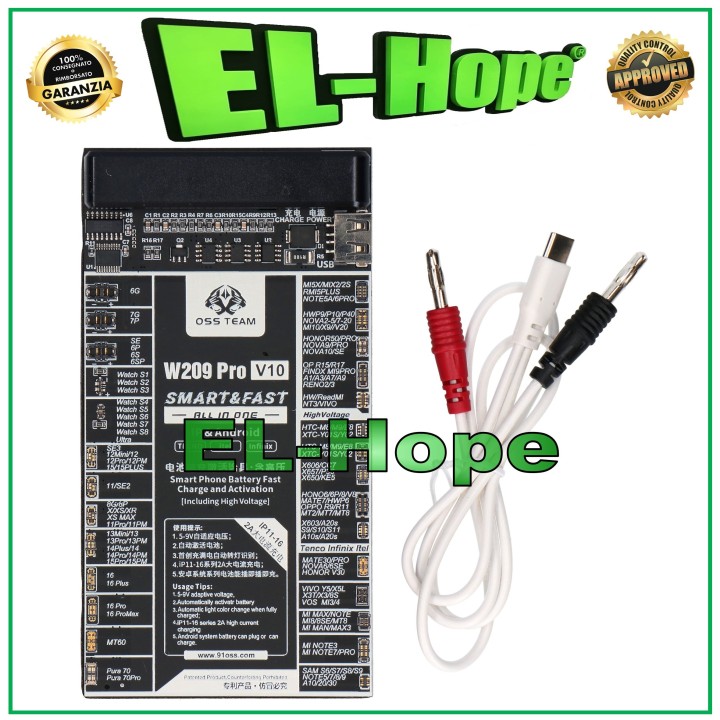 Testeur de batterie pour smartphone Samsung Huawei Apple iPhone Oppo Xiaomi