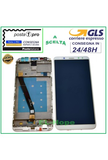 Écran tactile LCD + châssis pour Huawei Mate 10 Lite RNE-L01 L21 Nova 2i Blanc