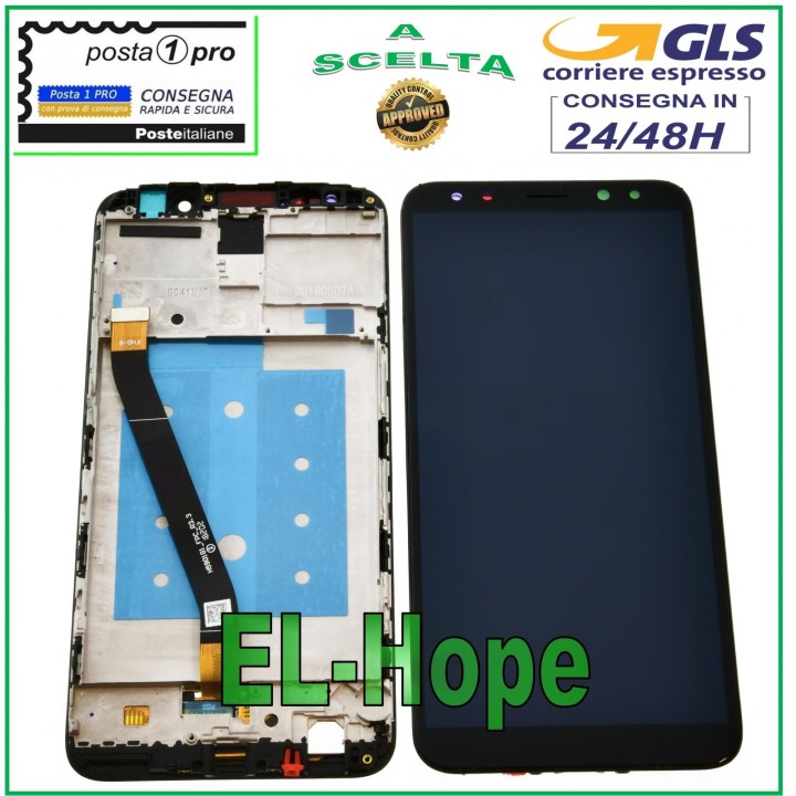 Cadre d e'cran LCD tactile noir pour Huawei Mate 10 Lite RNE-L01 L21 Nova 2i