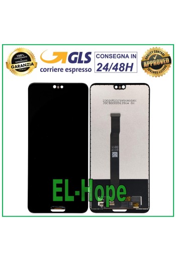 Écran LCD tactile en verre noir pour Huawei P20 EML-L09 L09C L29 AL00