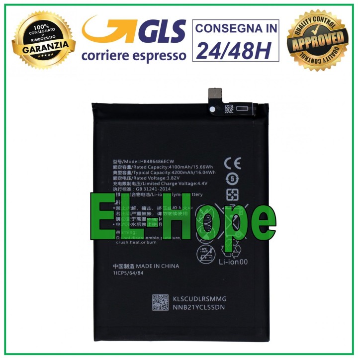 Batterie HB486486ECW pour Huawei Mate 20 Pro LYA-L09 Li-ion, batterie d origine
