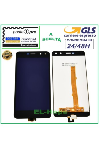 Écran LCD tactile en verre noir pour Huawei Nova Young Y6 2017 MYA-L11