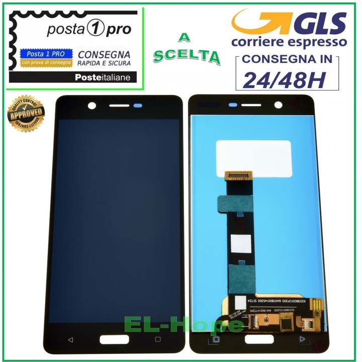 Écran LCD pour Nokia 5 N5 TA-1024 1027 1053 1044 1054 Écran tactile en verre noir