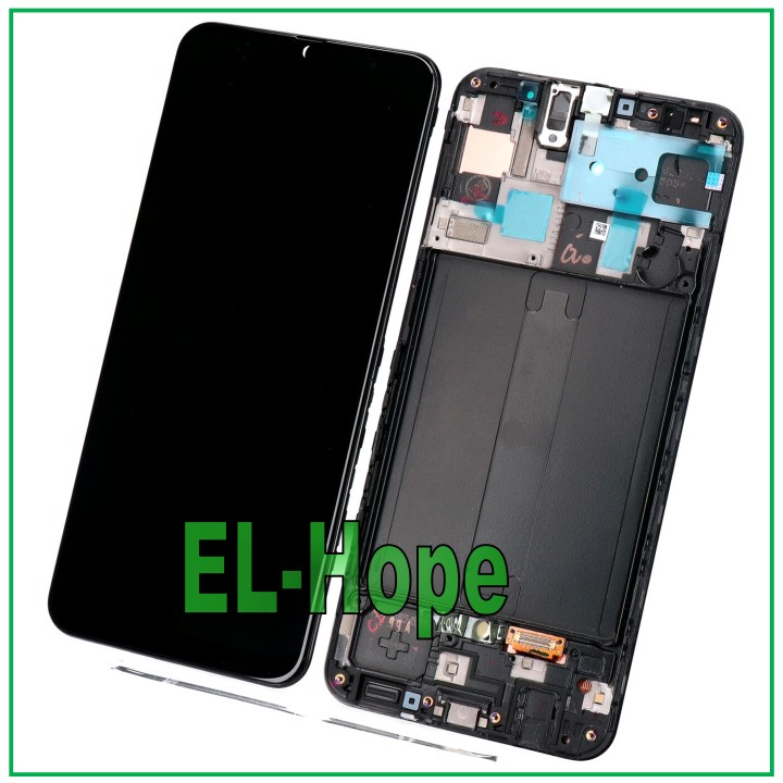 Cadre d e'cran LCD 100 % original pour Samsung A50 SM A505F, e'cran tactile GH82-19204A