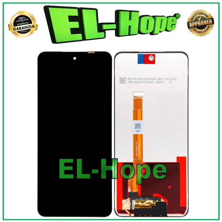 Écran LCD pour Oppo Realme C67 5G RMX3782 Écran tactile en verre assemble'