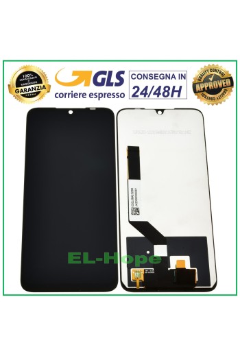 Écran LCD tactile en verre noir pour Xiaomi Redmi Note 7/7 Pro