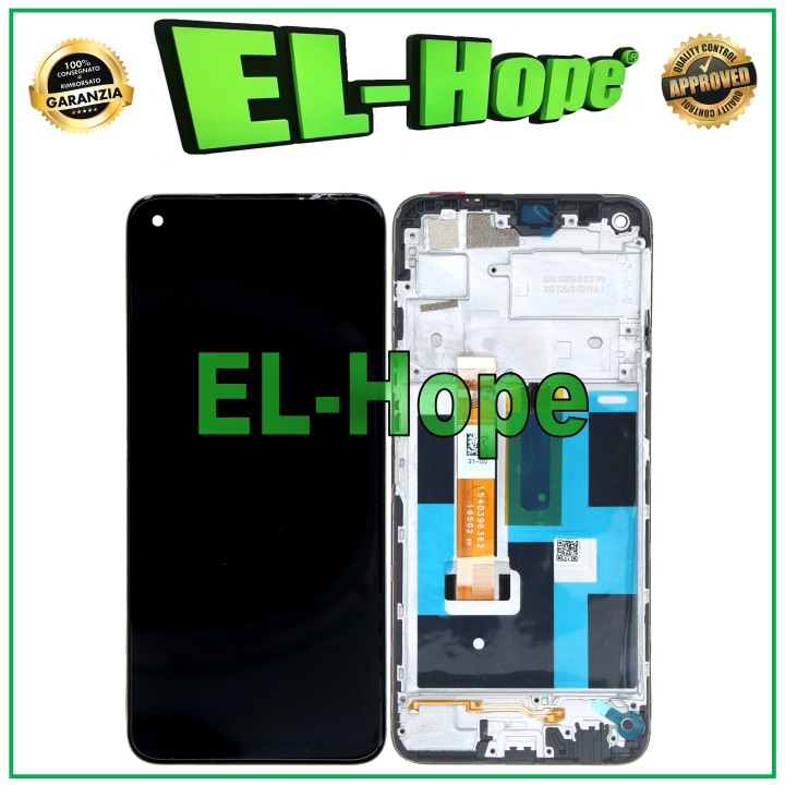 Écran LCD + châssis pour Oppo Realme 7 4G RMX2155, e'cran tactile en verre noir