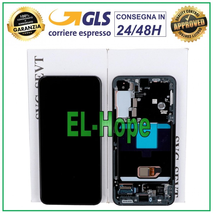 Écran tactile LCD d origine pour Samsung Galaxy S22 SM-S901, cadre gris GH82-27520E