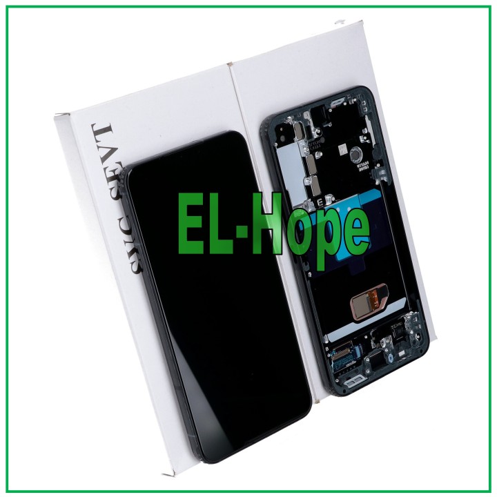 Écran tactile LCD d origine pour Samsung Galaxy S22 SM-S901, cadre gris GH82-27520E