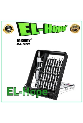 KIT D OUTILS JAKEMY JM-8189A ENSEMBLE DE 32 EMBOUTS DE TOURNEVIS TOURNEVIS TORX PROFESSIONNEL
