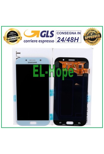 Écran LCD d origine Samsung Galaxy A7 2017 A720 SM-A720F DS Écran tactile bleu