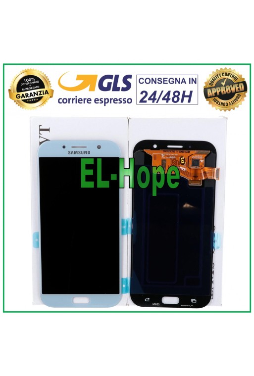 Écran LCD d origine Samsung Galaxy A7 2017 A720 SM-A720F DS Écran tactile bleu