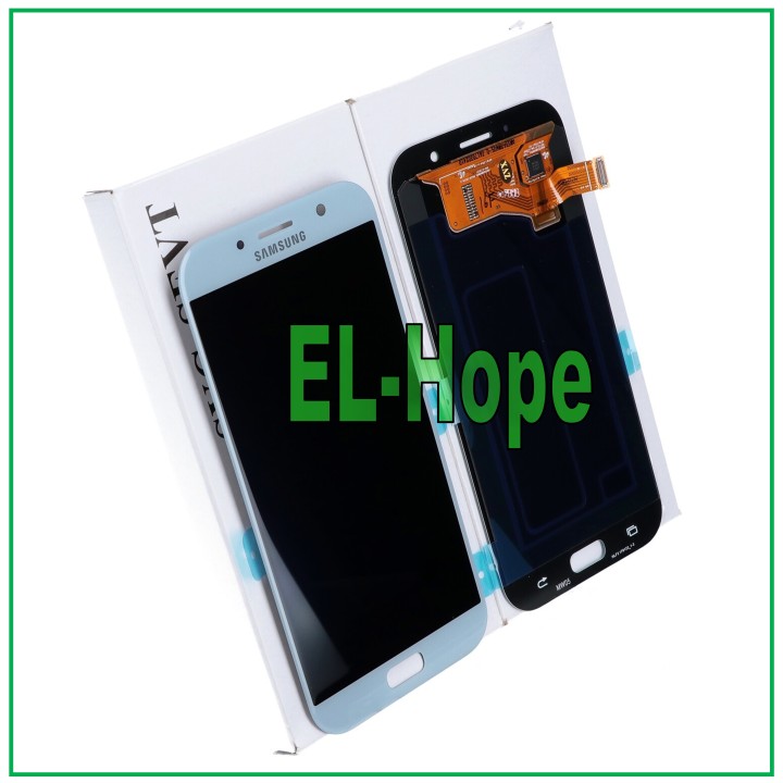Écran d origine Samsung A7 2017 A720 SM-A720F DS tactile bleu GH97-19723C