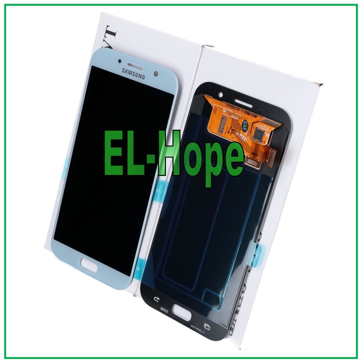 Écran d origine Samsung A7 2017 A720 SM-A720F DS tactile bleu GH97-19723C