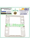 Coque infe'rieure de remplacement pour Nintendo 3DS XL, charnie're blanche
