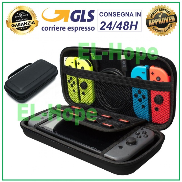 Housse rigide antichoc pour jeux et accessoires Nintendo Switch