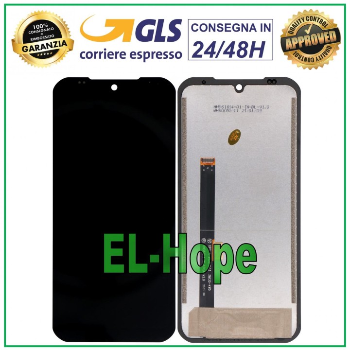 Écran LCD tactile assemble' noir pour Doogee S86/S86 Pro