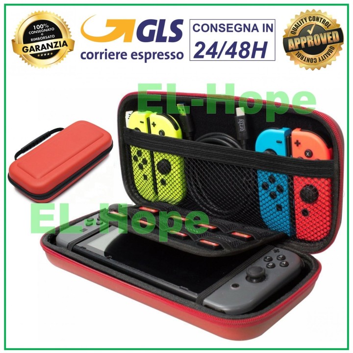 Housse rigide antichoc pour jeux et accessoires Nintendo Switch