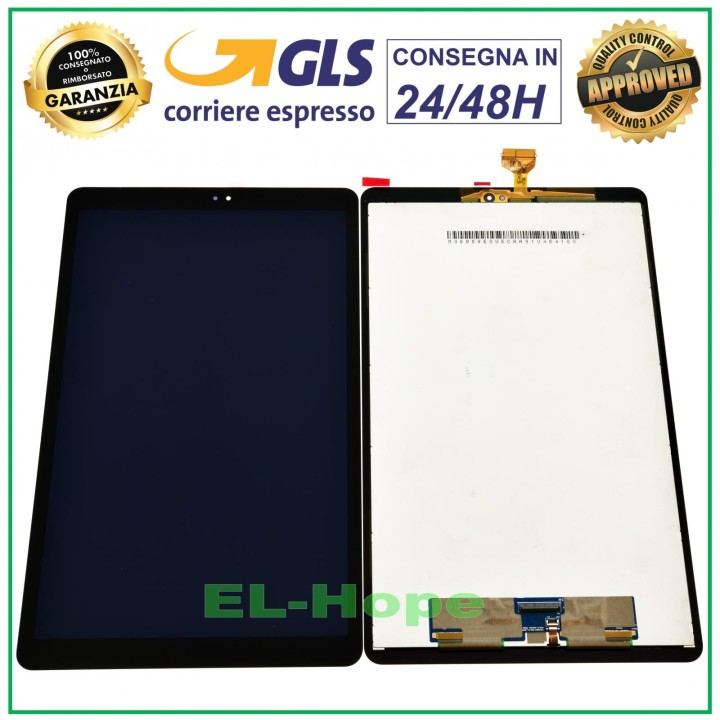 Écran LCD tactile en verre noir pour Samsung Galaxy Tab A2 2018 SM-T590/T595