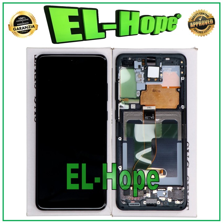 Cadre et e'cran d origine pour Samsung S20+ Plus SM-G985 G986 5G tactile noir GH82-22134A
