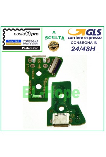 Connecteur de charge micro USB PCB 12 broches JDS-055 pour manette Sony PS4