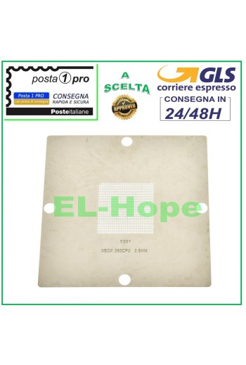 POCHOIR MODÈLE 90X90 POUR XBOX XBOX360 CPU 0,6mm K001 BGA REBALLING REWORK GPU 